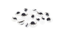 Ruchome oczka czarne rzęsy 12,15, 18mm (16szt) RO15 Brewis